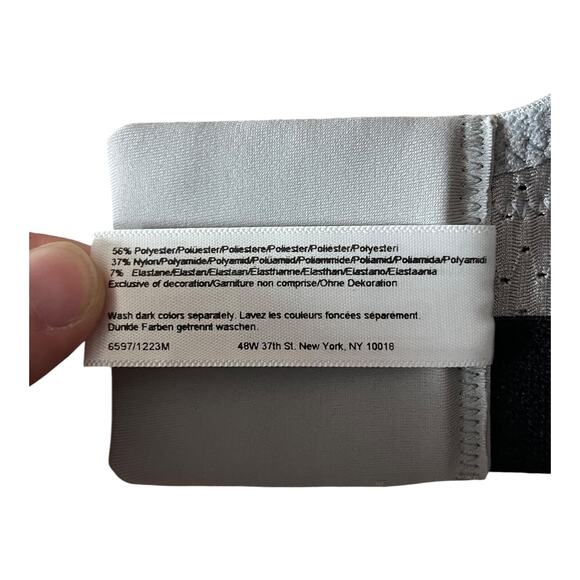 Glamorise Sport Bra 1166 Full-Figure Adjustable Wireless black gray size 36C - Picture 6 of 7